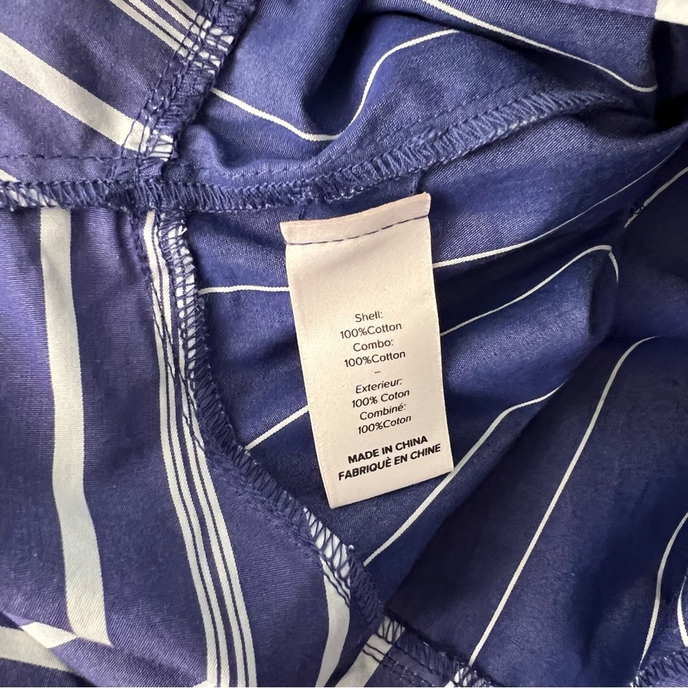 Cinq a Sept Fran Mixed Striped Ruffle Top Blue Sz XS - Picture 11 of 11